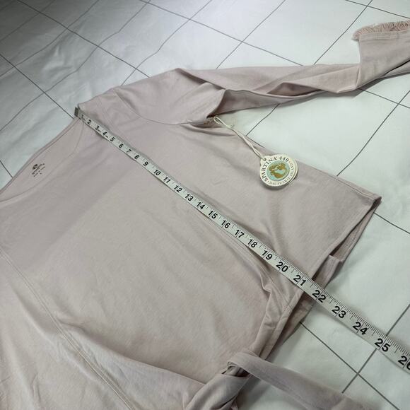 Spartina 449 Top Womens Large Hushed Violet Briella Tie Front Fringe New Classic - Picture 11 of 11